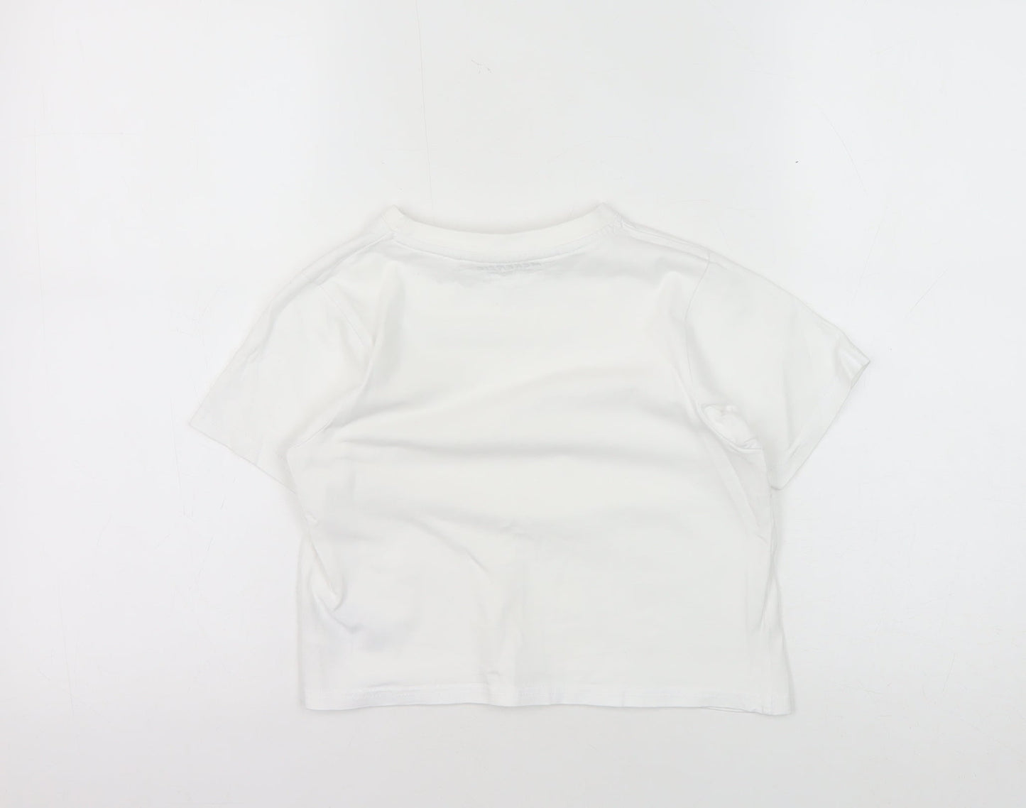 McKenzie Boys White 7-8 T-Shirt Short Sleeve Crew Neck