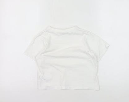 McKenzie Boys White 7-8 T-Shirt Short Sleeve Crew Neck