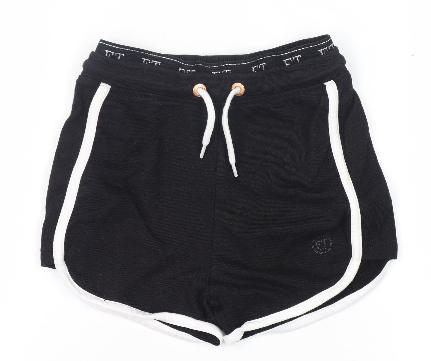 Firetrap Girls' Black Athletic Shorts 7-8 Years