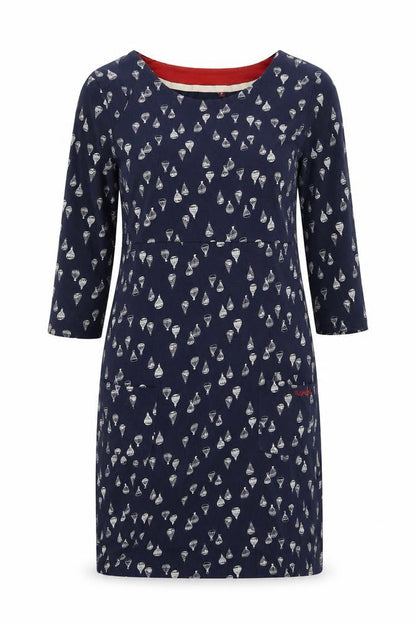 Weird Fish Women's Blue Dress Size 8