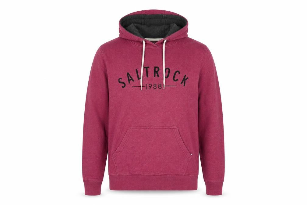 Mens UK Size 10 Saltrock Red Pullover Hoodie