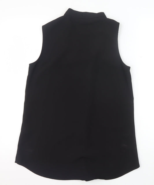 Calvin Klein Women’s Black Sleeveless V-Neck Blouse