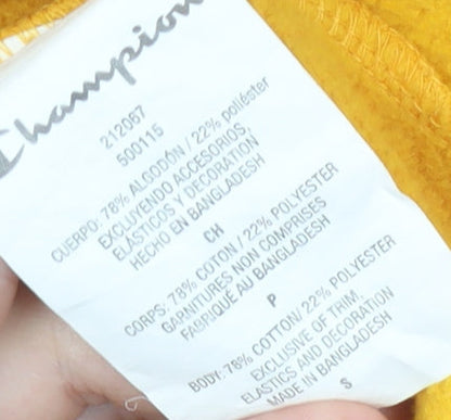 Mens UK Size S Champion Yellow Pullover Sweatshirt