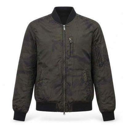 Mens UK Size S Firetrap Green Bomber Jacket