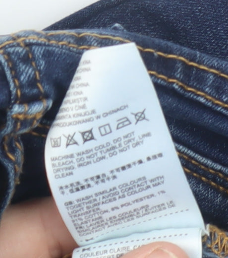 Womens UK Size 25W/32L Superdry  Jegging Blue Jeans