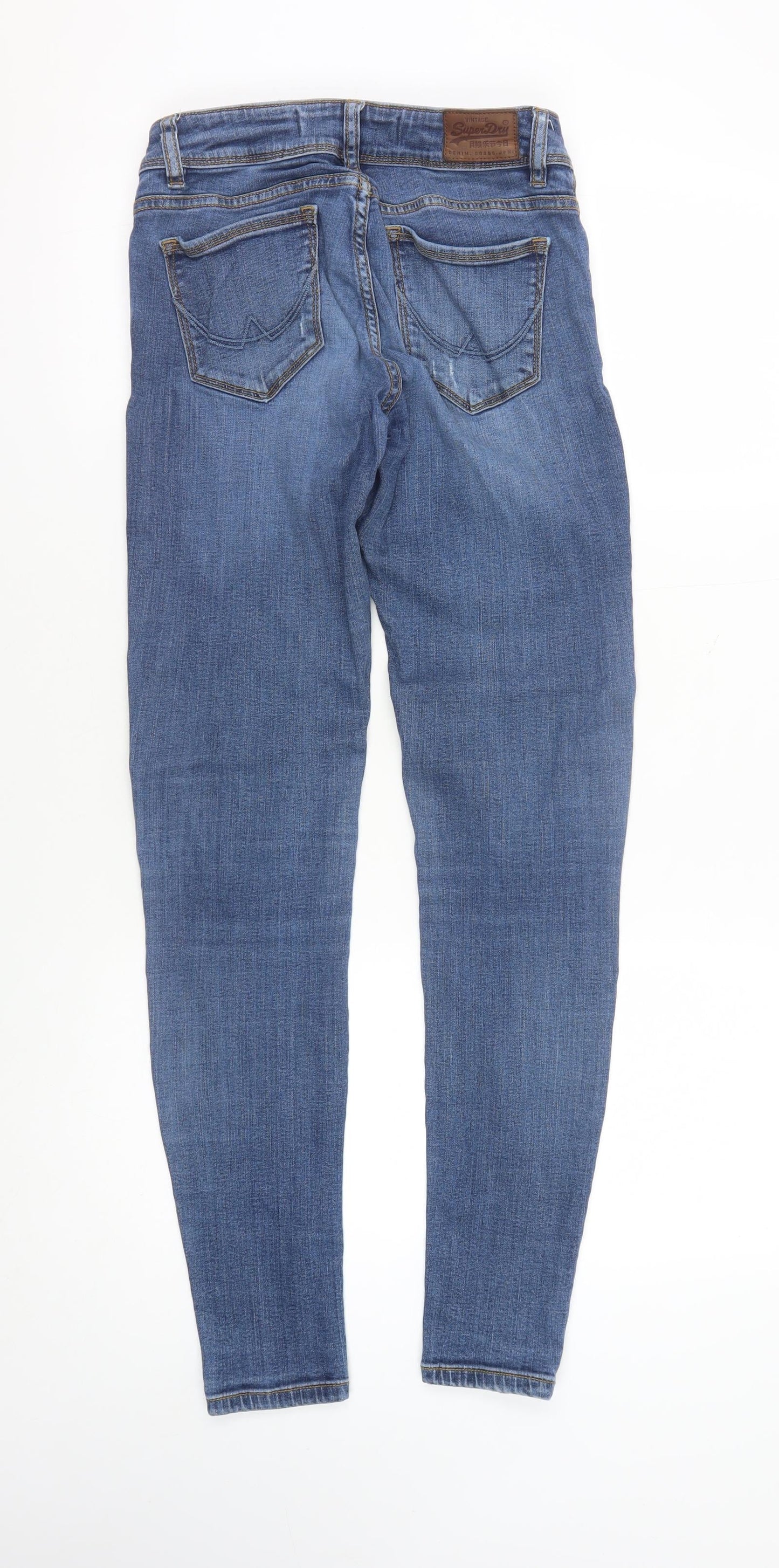 Mens UK Size 26 Superdry Slim Fit Skinny Blue Jeans