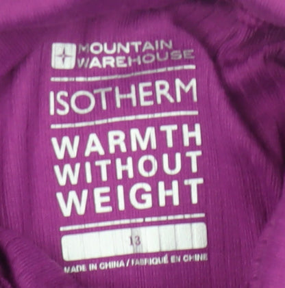 Mountain Warehouse Girls Purple High Neck Pullover Top