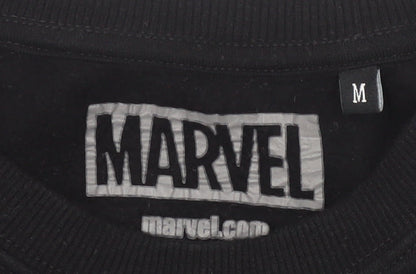 Mens UK Size M Marvel Black Pullover Sweatshirt