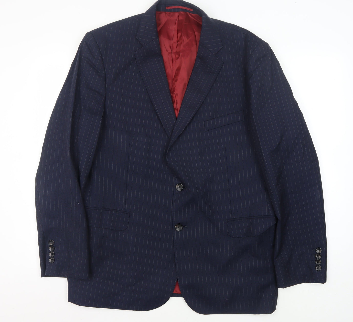 Mens UK Size 44 Moss Bros Regular Blue Suit Jacket