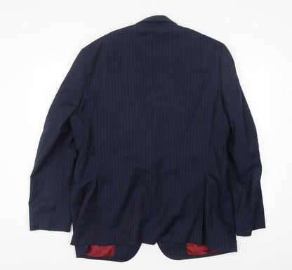 Mens UK Size 44 Moss Bros Regular Blue Suit Jacket