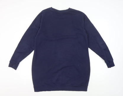 Puma Women's Blue Logo Sweatshirt Size 8