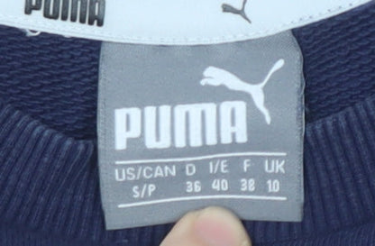 Puma Women's Blue Logo Sweatshirt Size 8