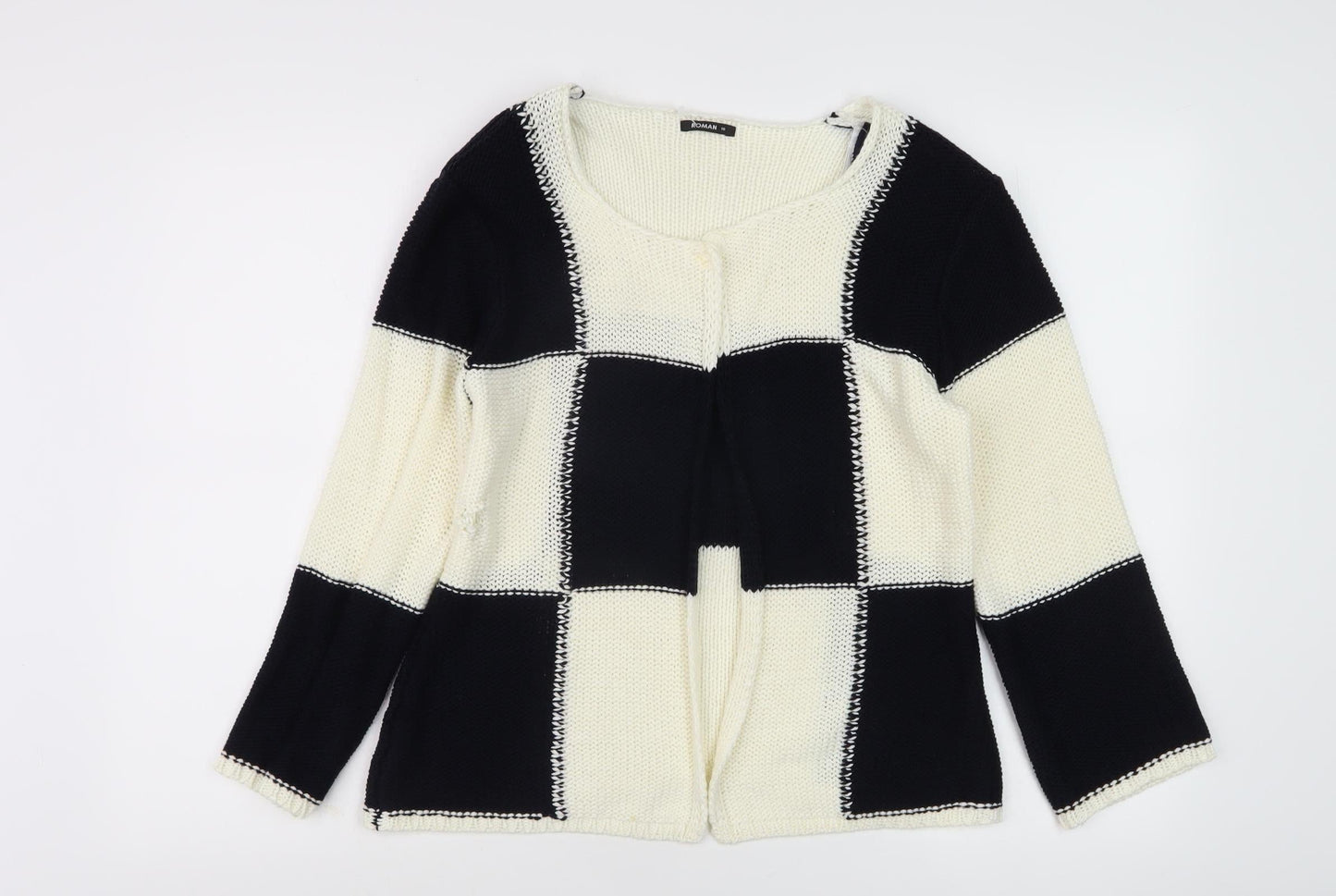 Roman Women's Multicoloured Check Jumper Size 16