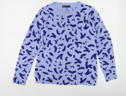 Womens UK Size 8 Marks and Spencer Blue Pullover Jumper