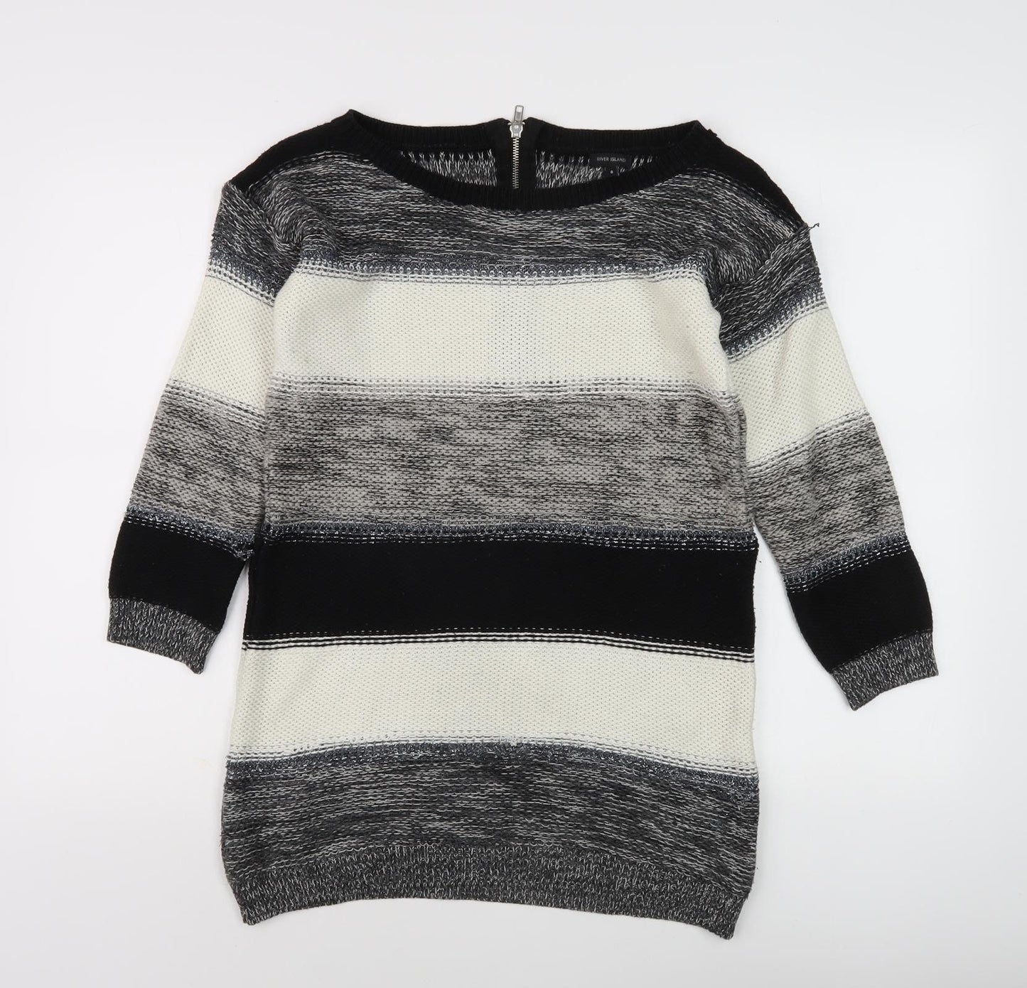 Womens UK Size 8 River Island Black Pullover Jumper