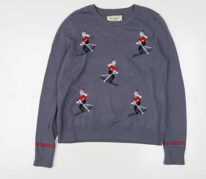 Abercrombie & Fitch Grey Ski Jumper L Men’s Winter Pullover