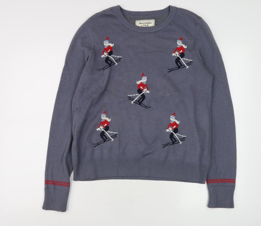 Abercrombie & Fitch Grey Ski Jumper L Men’s Winter Pullover