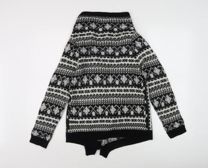 Womens UK Size M Oasis Black Cardigan Jumper