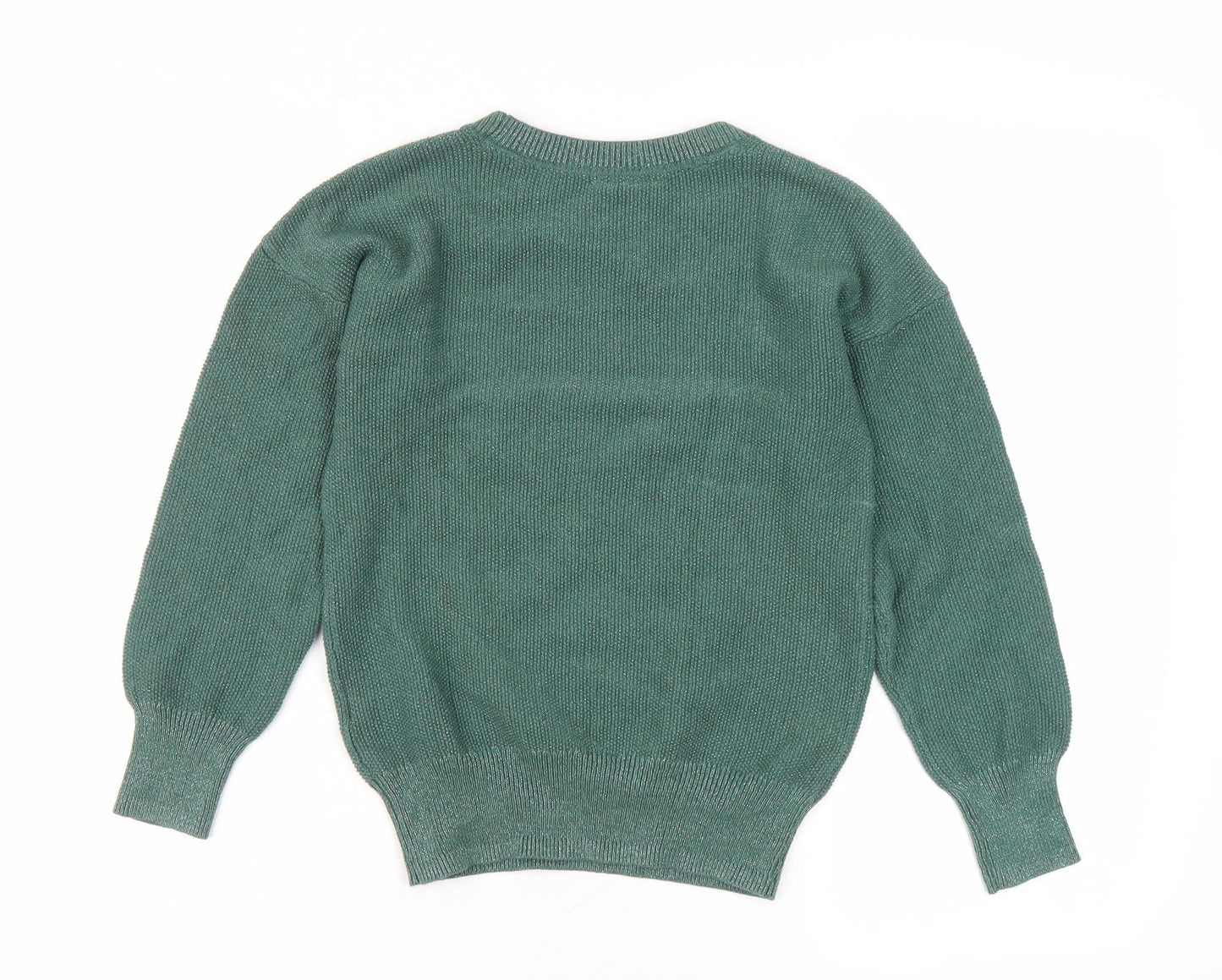 Gap Kids Green Crew Neck Pullover Jumper Size 8