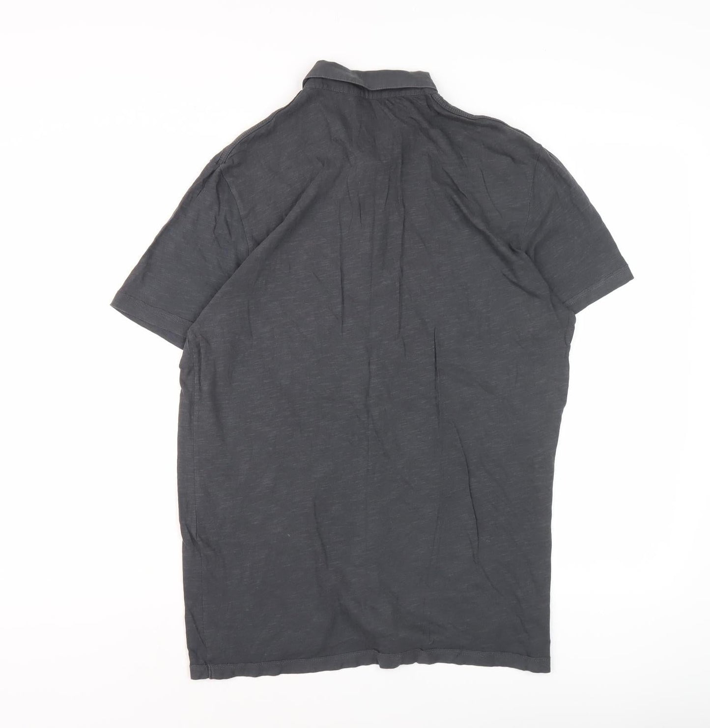 AllSaints Men's Grey Polo Shirt Size M