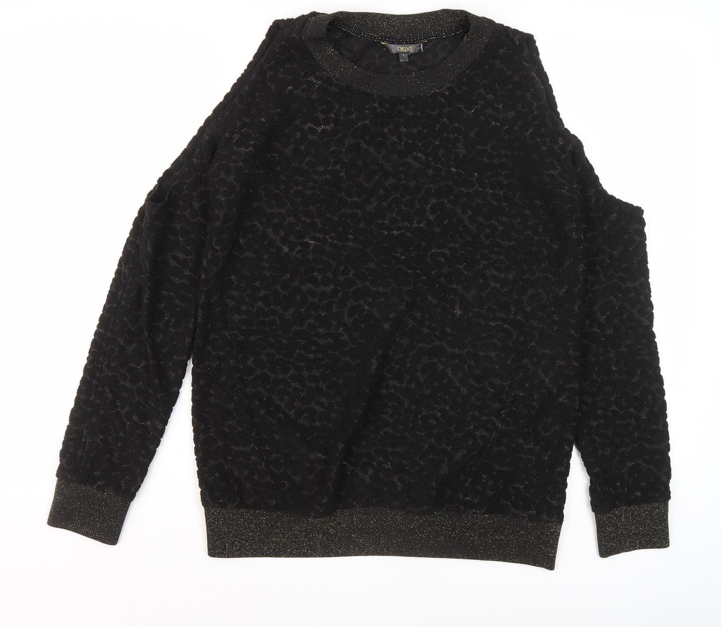 Womens UK Size 8 NEXT Black Pullover Jumper