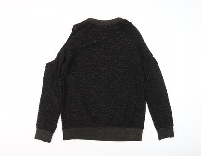 Womens UK Size 8 NEXT Black Pullover Jumper