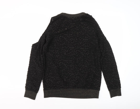 Womens UK Size 8 NEXT Black Pullover Jumper