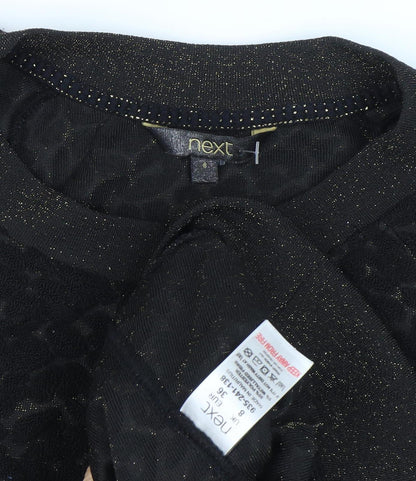 Womens UK Size 8 NEXT Black Pullover Jumper