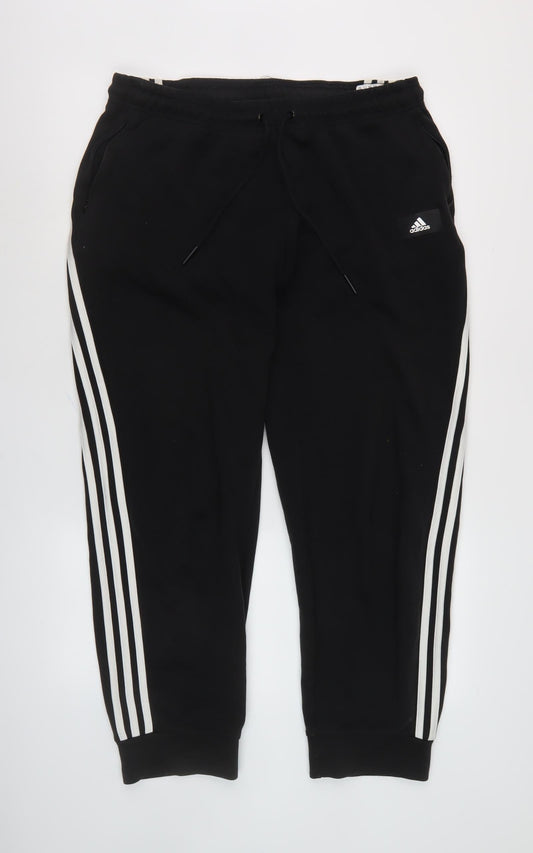 Adidas Men's Black Jogger Trousers Size M
