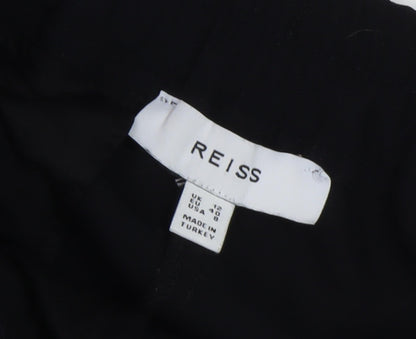Reiss Women's Black Cropped Trousers, Size 12