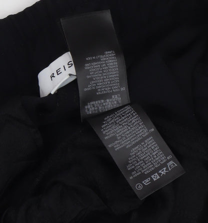 Reiss Women's Black Cropped Trousers, Size 12