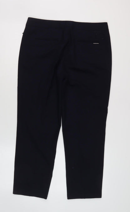 Womens UK Size 12 Marks and Spencer Regular Fit Dress Pants Black Trousers