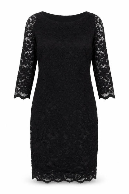 ASOS Black Maternity Lace Dress, Size 10, 3/4 Sleeve