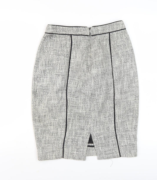 L.K. Bennett Women's Grey Midi Pencil Skirt, Size 4