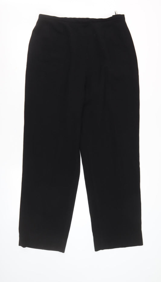 Jaeger Women's Black Straight Trousers, Size M