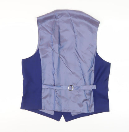 Mens UK Size 42 French Connection Regular Blue Suit Waistcoat