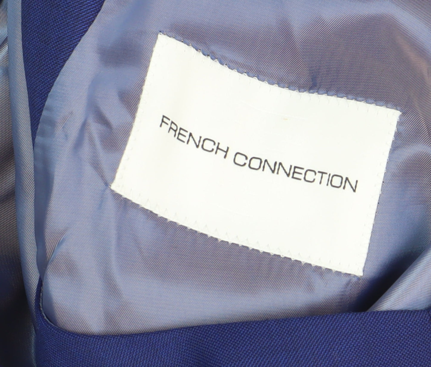 Mens UK Size 42 French Connection Regular Blue Suit Waistcoat