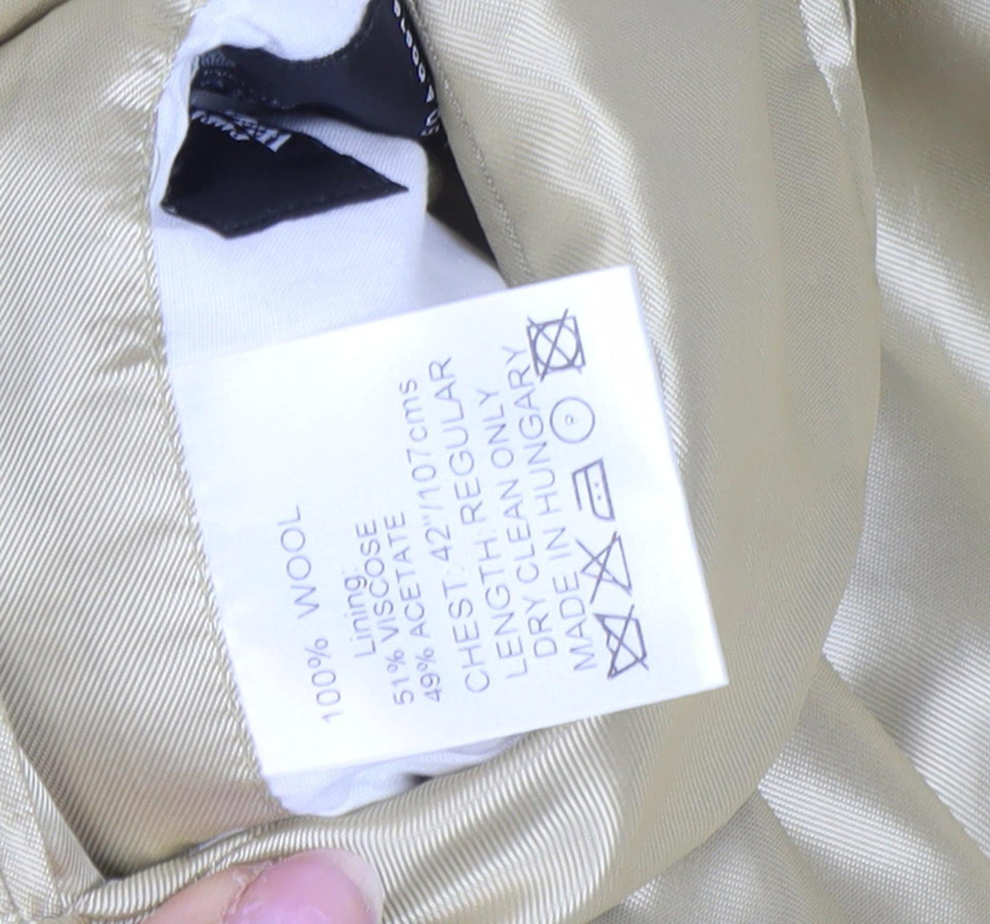 Austin Reed Beige Men's Blazer, Size 42R Formal