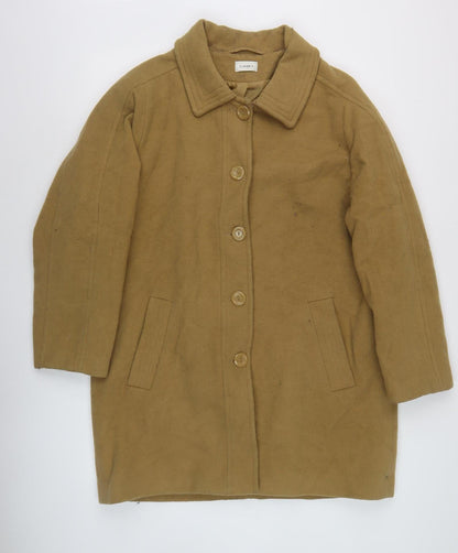 Classics Women's Brown Wool Blend Classic Coat Size 18