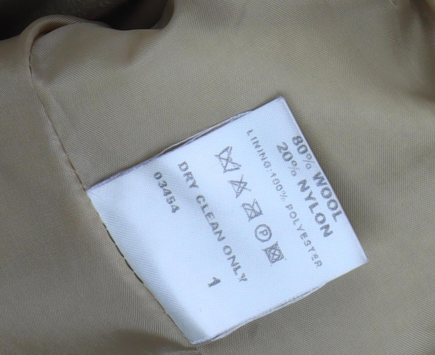 Classics Women's Brown Wool Blend Classic Coat Size 18