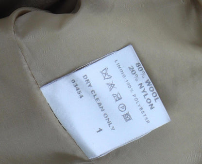 Classics Women's Brown Wool Blend Classic Coat Size 18