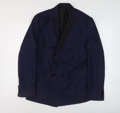Mens UK Size 40 Selected Homme Regular Blue Suit Jacket