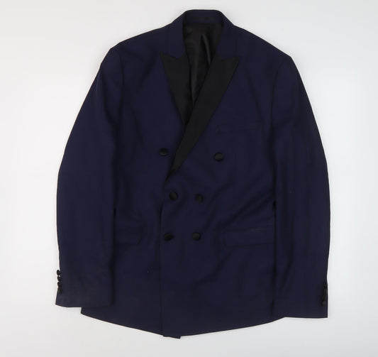 Mens UK Size 40 Selected Homme Regular Blue Suit Jacket