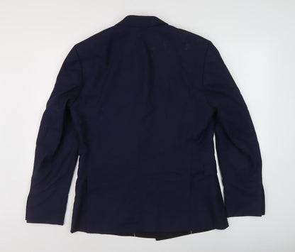 Mens UK Size 40 Selected Homme Regular Blue Suit Jacket