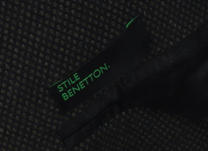 Mens UK Size 50 Stile Benetton Black