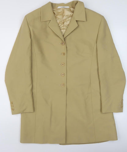 Marks & Spencer Women's Beige Wool Coat Size 18