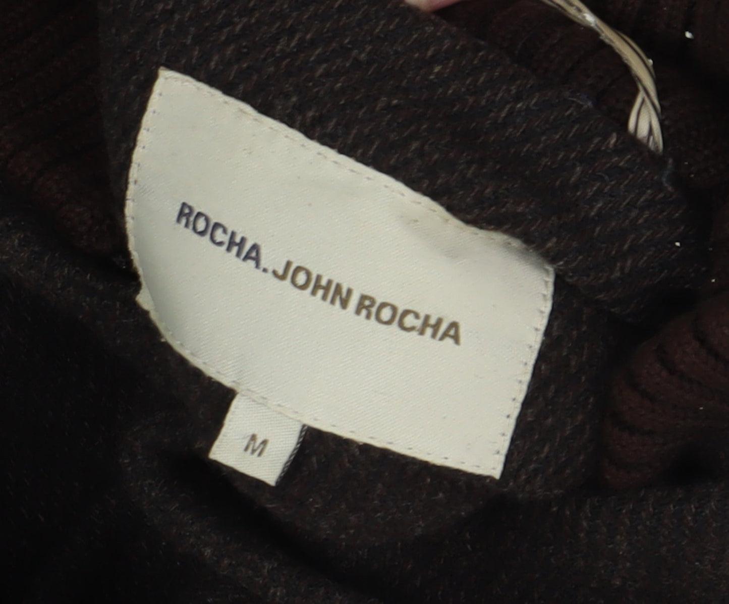 Mens UK Size M Rocha John Rocha Black Military Jacket