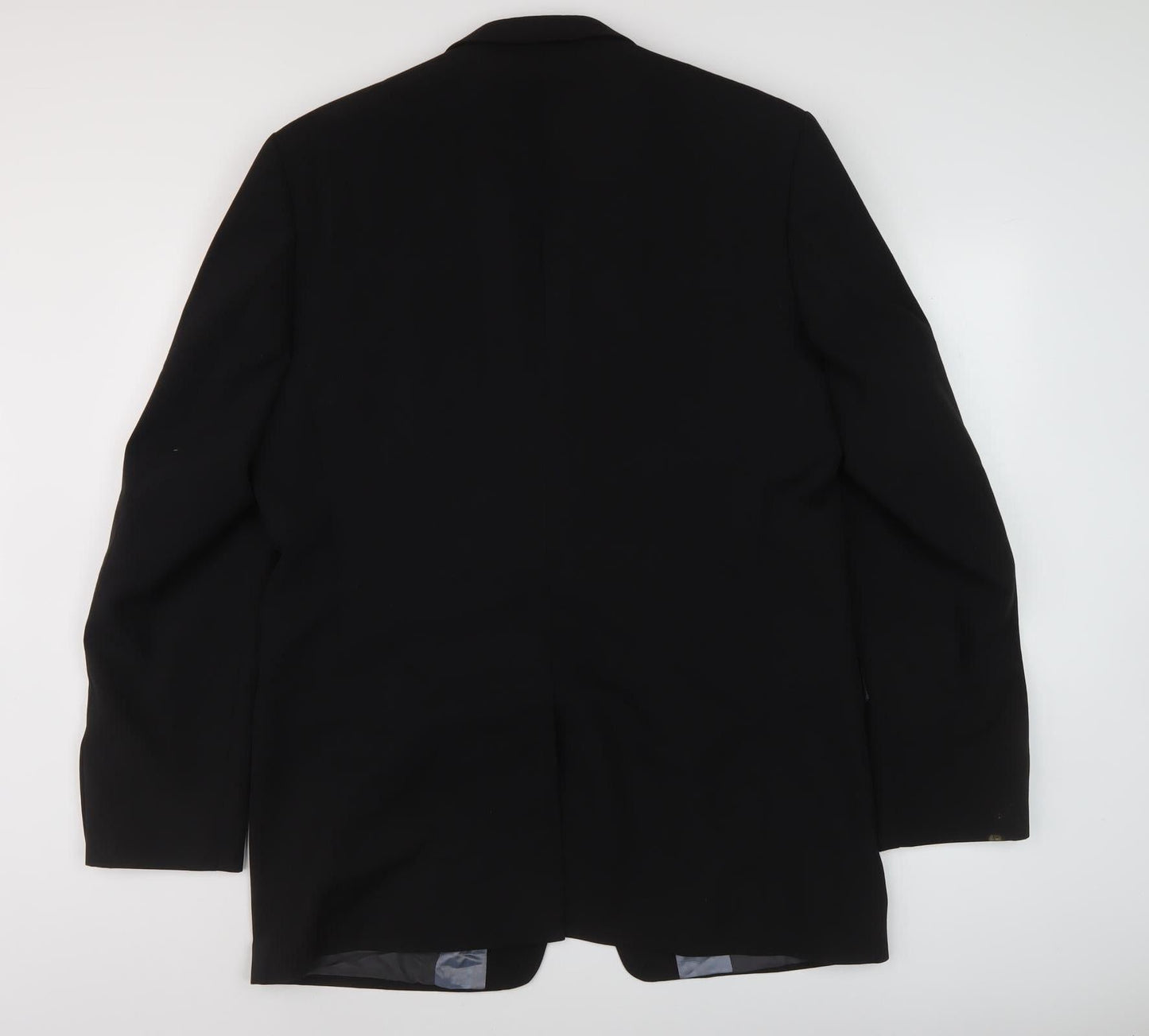 Mens UK Size 42 Jeff Banks Regular Black Suit Jacket