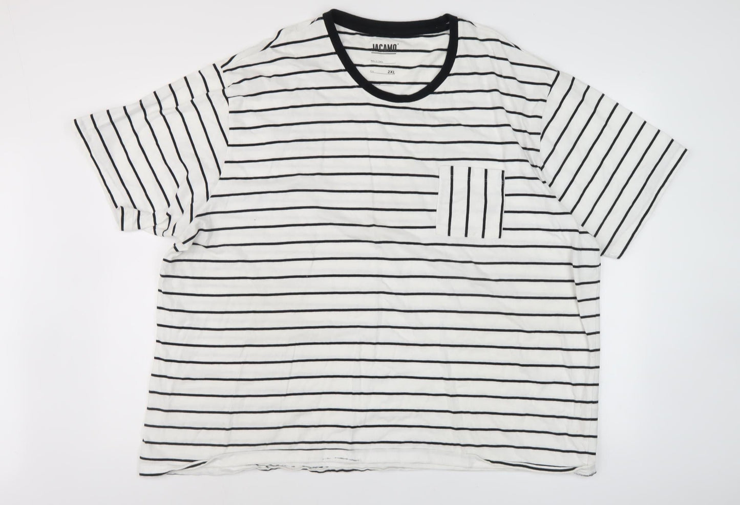 Mens UK Size 2XL Jacamo White  T-Shirt