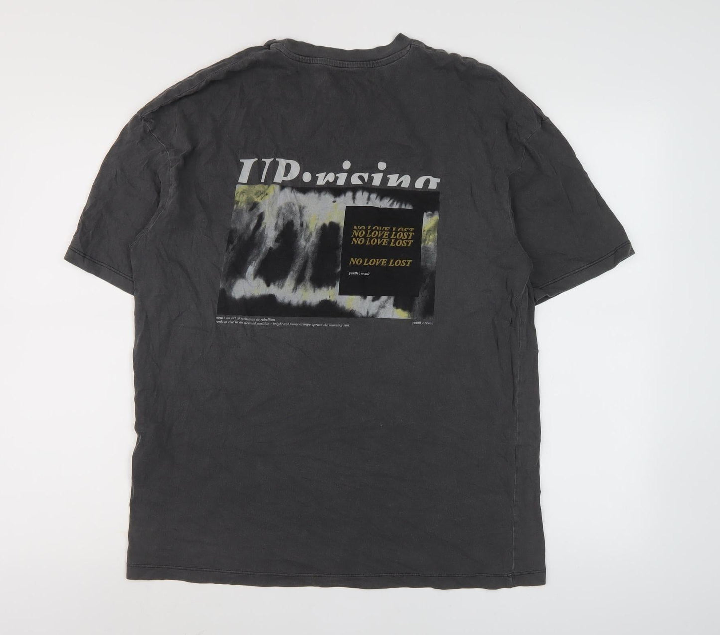 Mens UK Size S JACK & JONES Black  T-Shirt